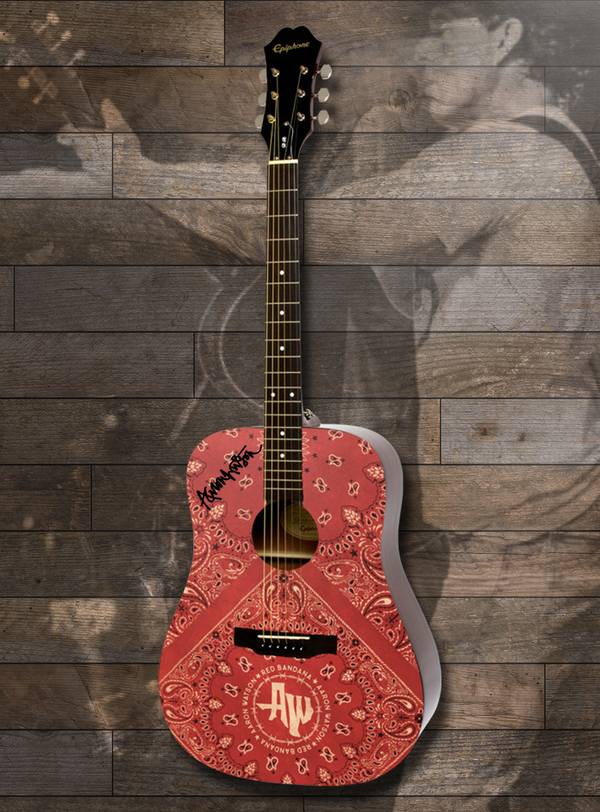 SIGNED Red Bandana Guitar