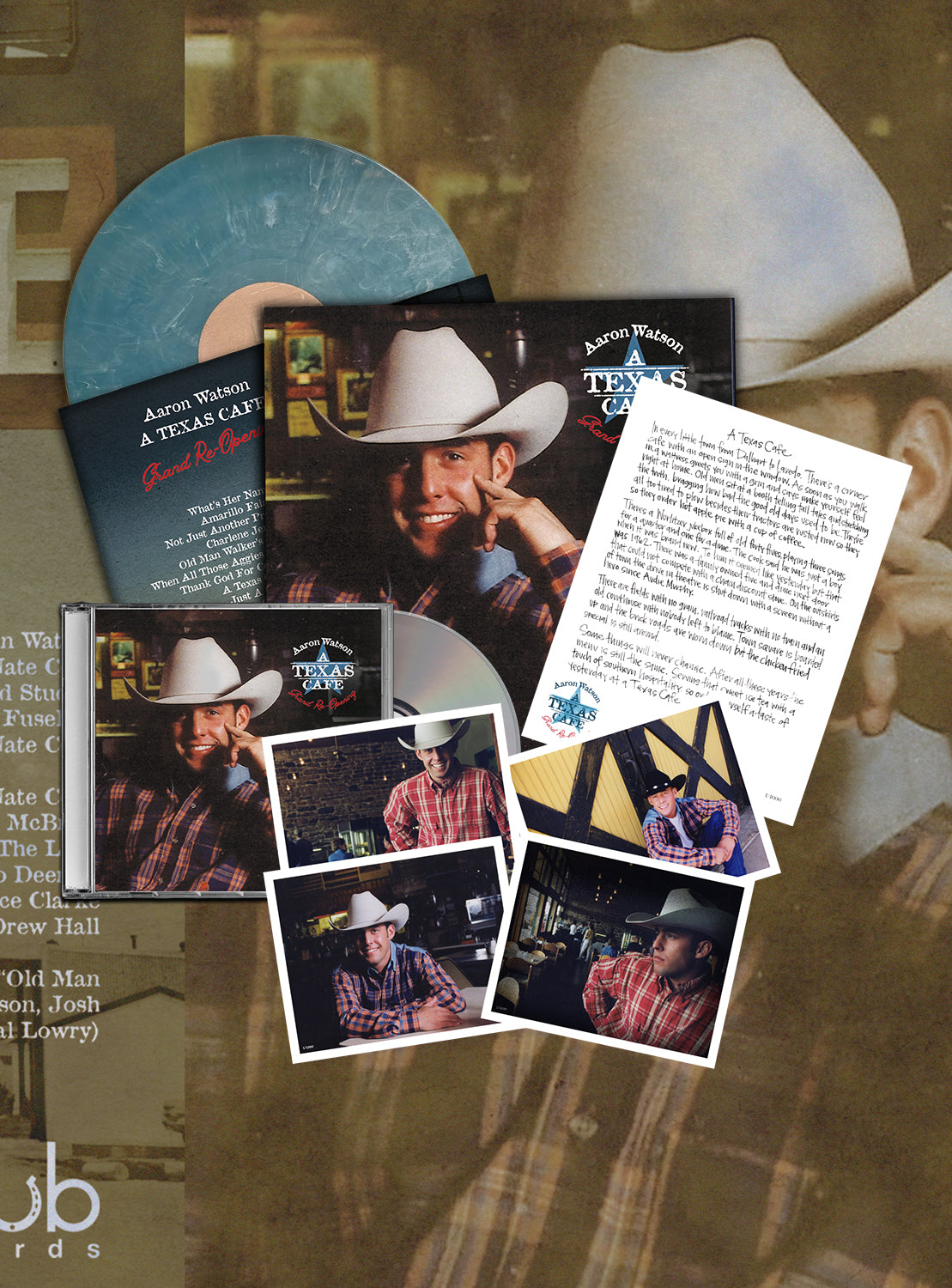 Texas Cafe Exclusive Package – Aaron Watson