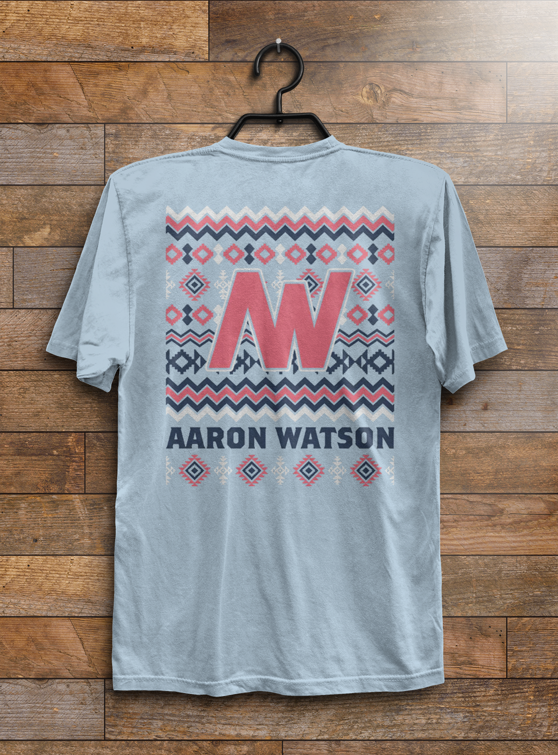Chambray Aztec Pocket Tee