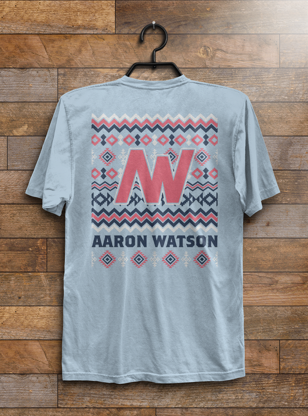 Chambray Aztec Pocket Tee