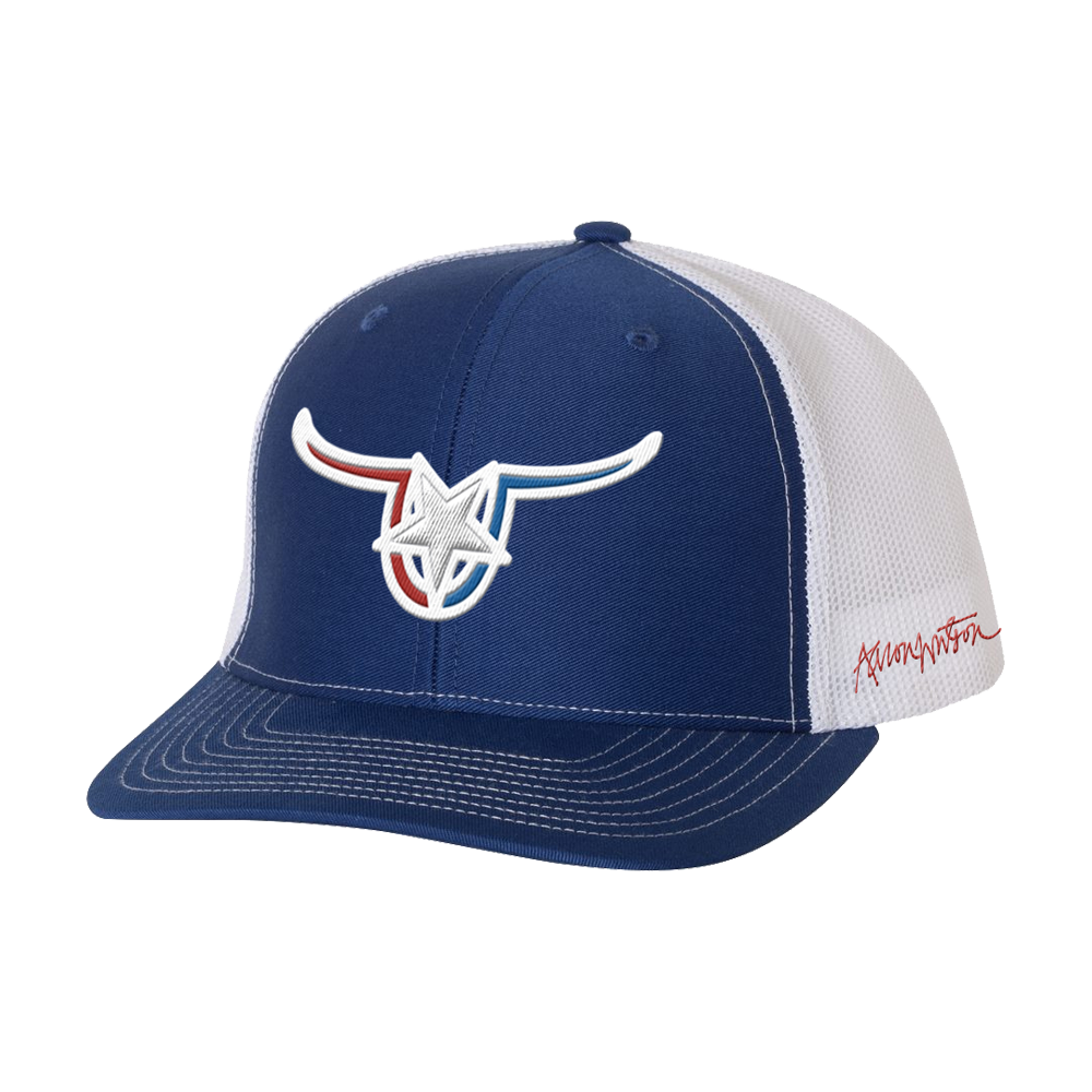 Royal Blue Vaquero Horns Hat