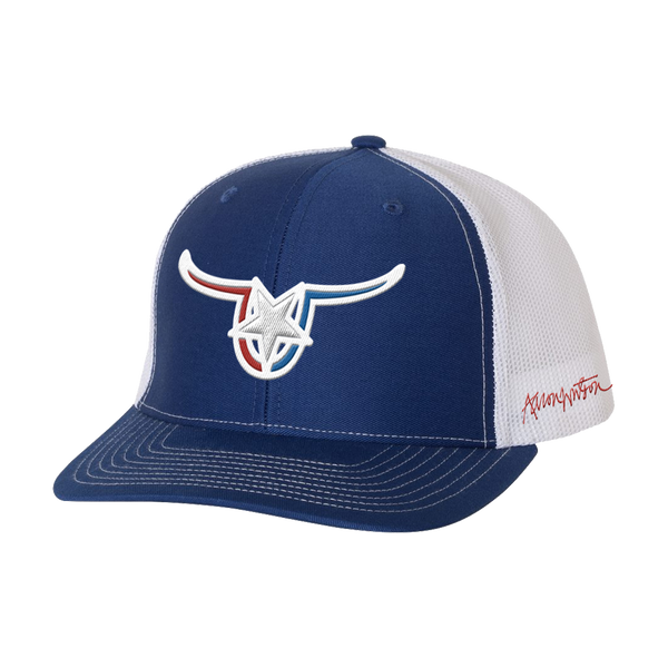 Royal Blue Vaquero Horns Hat