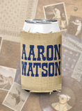 Unwanted Man Burlap Koozie