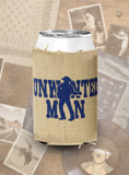 Unwanted Man Burlap Koozie